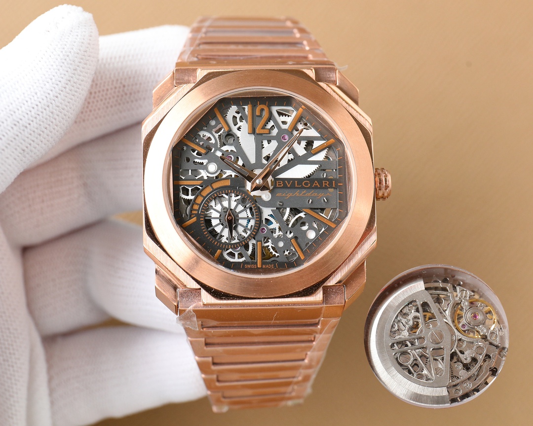 【12-15日にお届け】BVLGARI メンズ 腕時計  43MM 