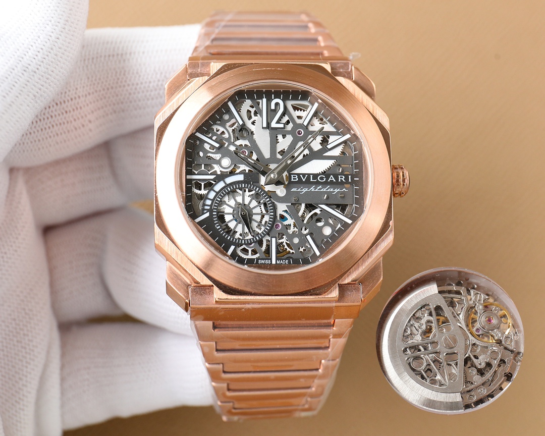 【12-15日にお届け】BVLGARI メンズ 腕時計  43MM 