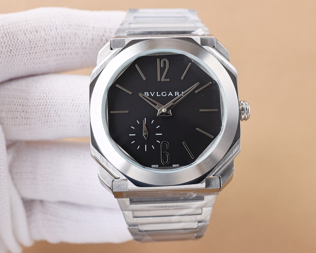 【12-15日にお届け】BVLGARI メンズ 腕時計  41MM  5色