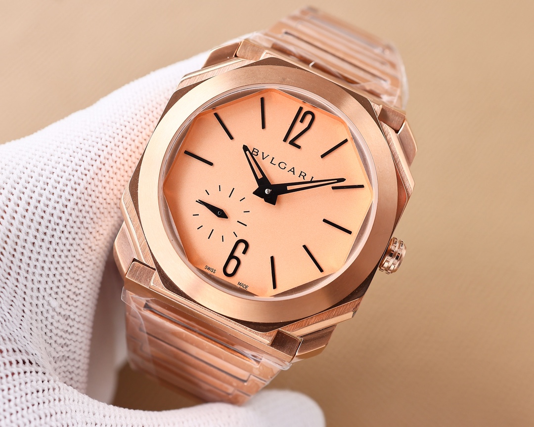 【12-15日にお届け】BVLGARI メンズ 腕時計  41MM  3色