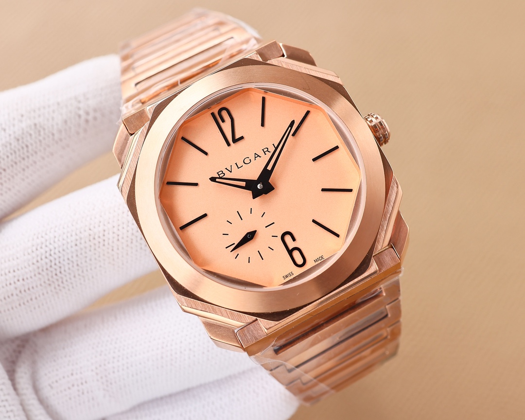 【12-15日にお届け】BVLGARI メンズ 腕時計  41MM  3色