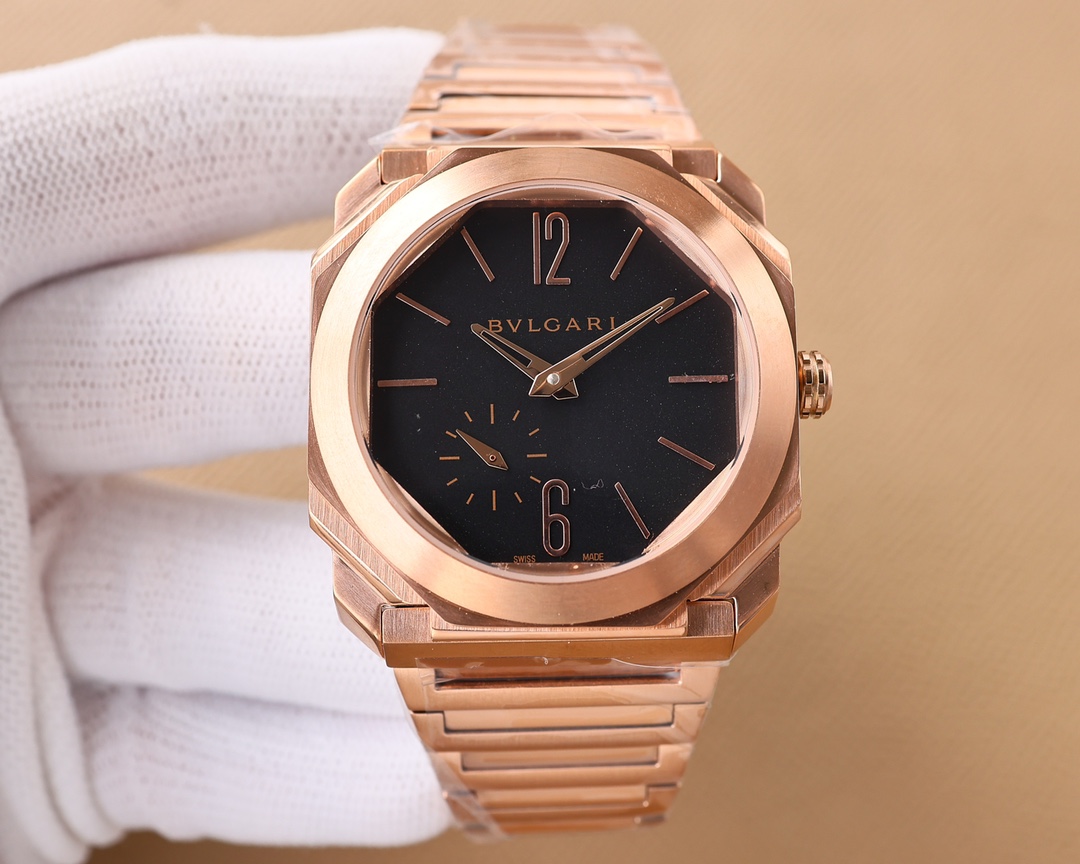 【12-15日にお届け】BVLGARI メンズ 腕時計  41MM  3色