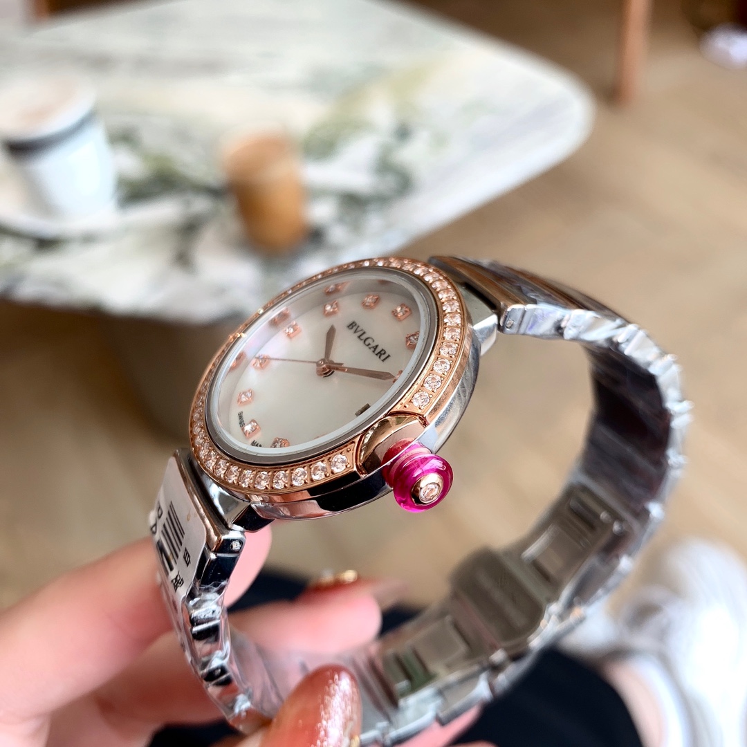 【12-15日にお届け】BVLGARI レディース  腕時計 33MM 