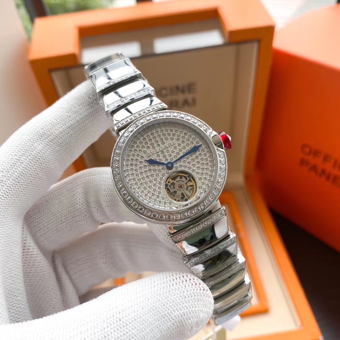 【12-15日にお届け】BVLGARI レディース  腕時計 33MM  2色