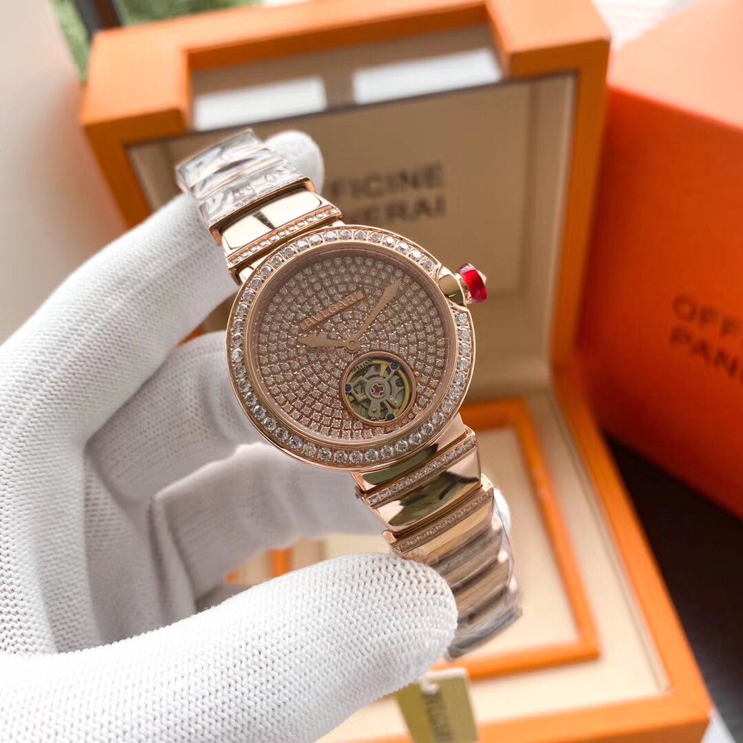 【12-15日にお届け】BVLGARI レディース  腕時計 33MM  2色