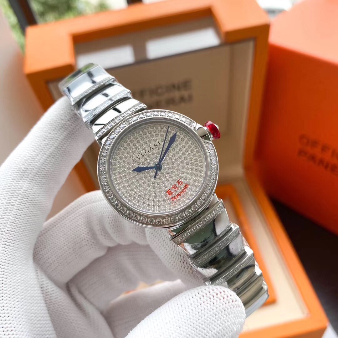 【12-15日にお届け】BVLGARI レディース  腕時計 33MM  2色