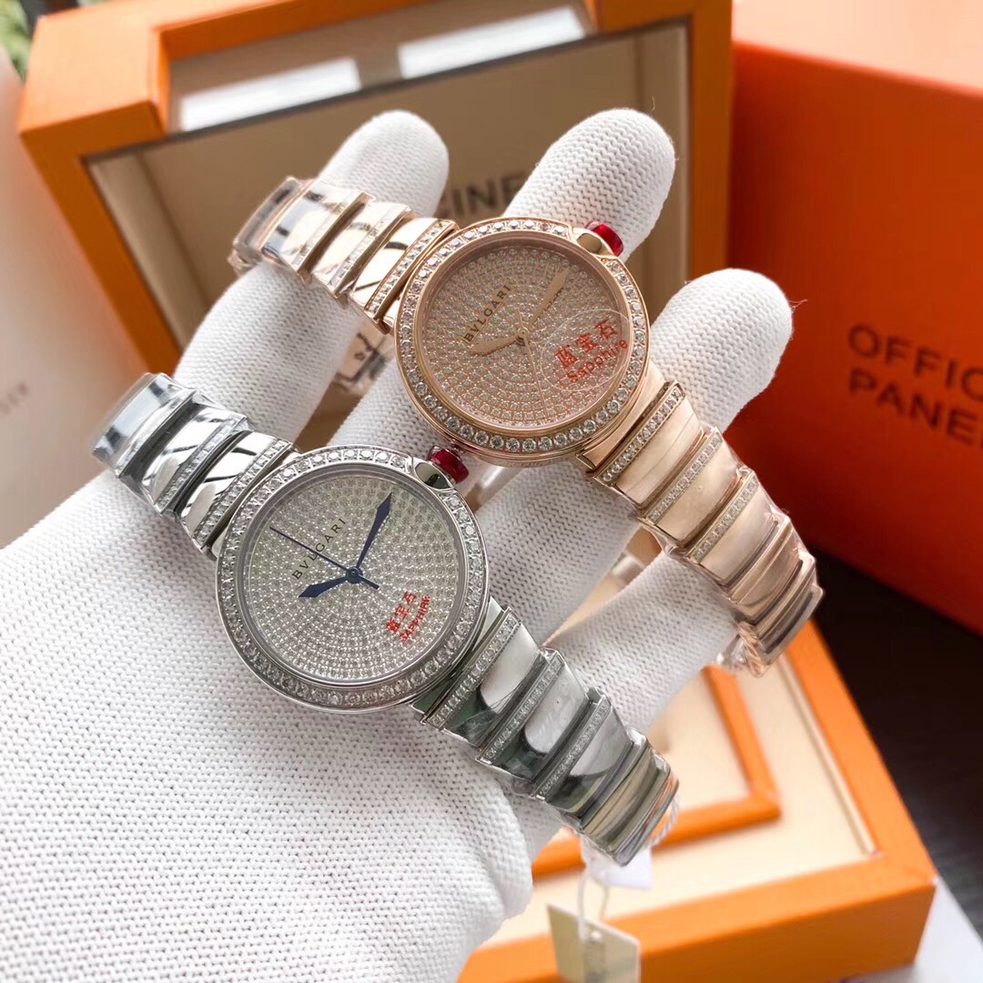 【12-15日にお届け】BVLGARI レディース  腕時計 33MM  2色