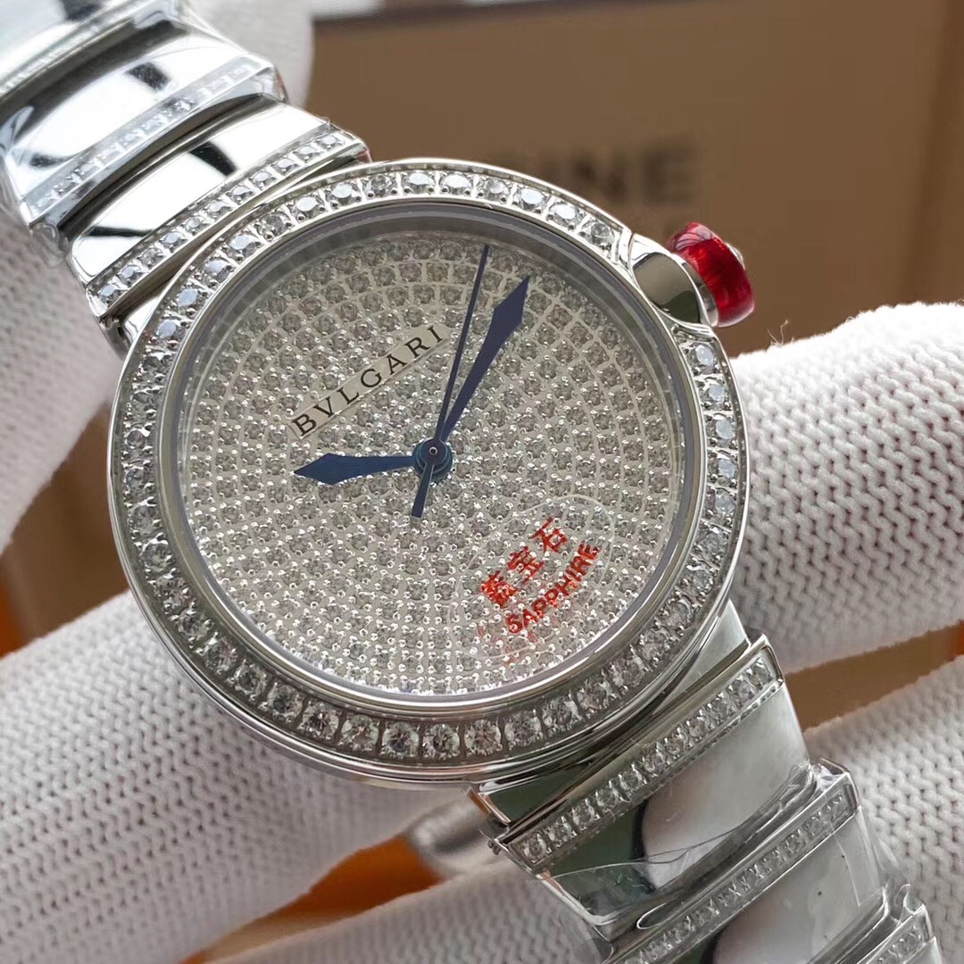 【12-15日にお届け】BVLGARI レディース  腕時計 33MM  2色