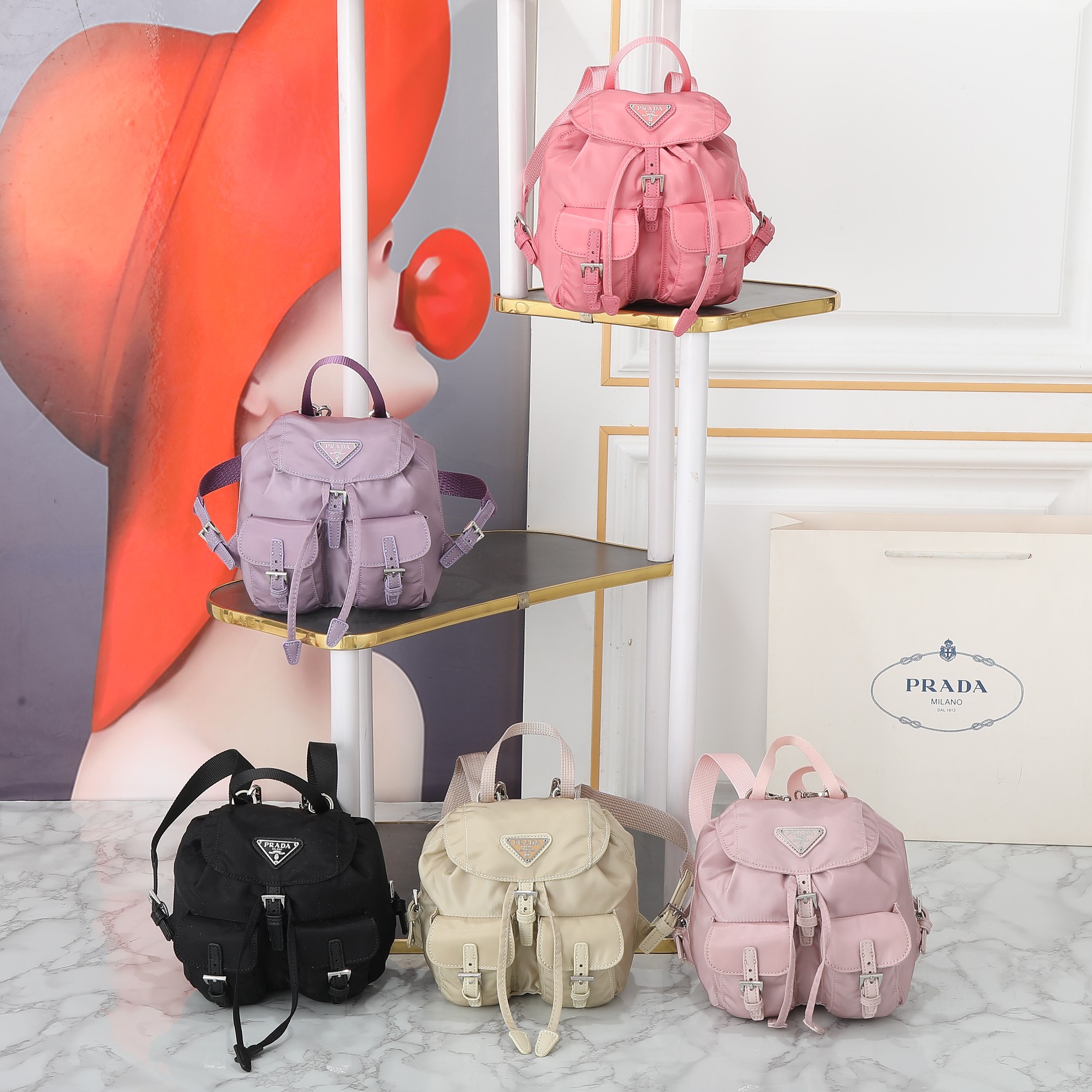 【PRADA】16*16*9cm