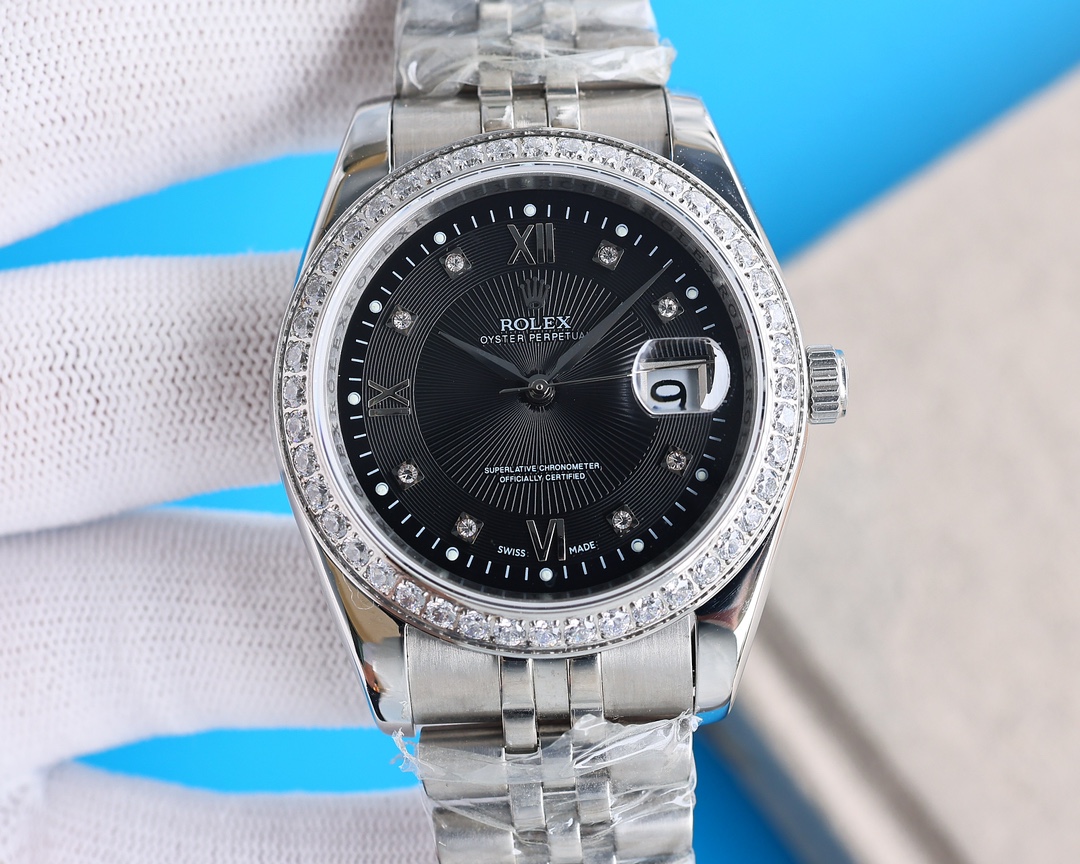 【12-15日にお届け】Rolex メンズ 腕時計 デイトジャスト  40MM  2色