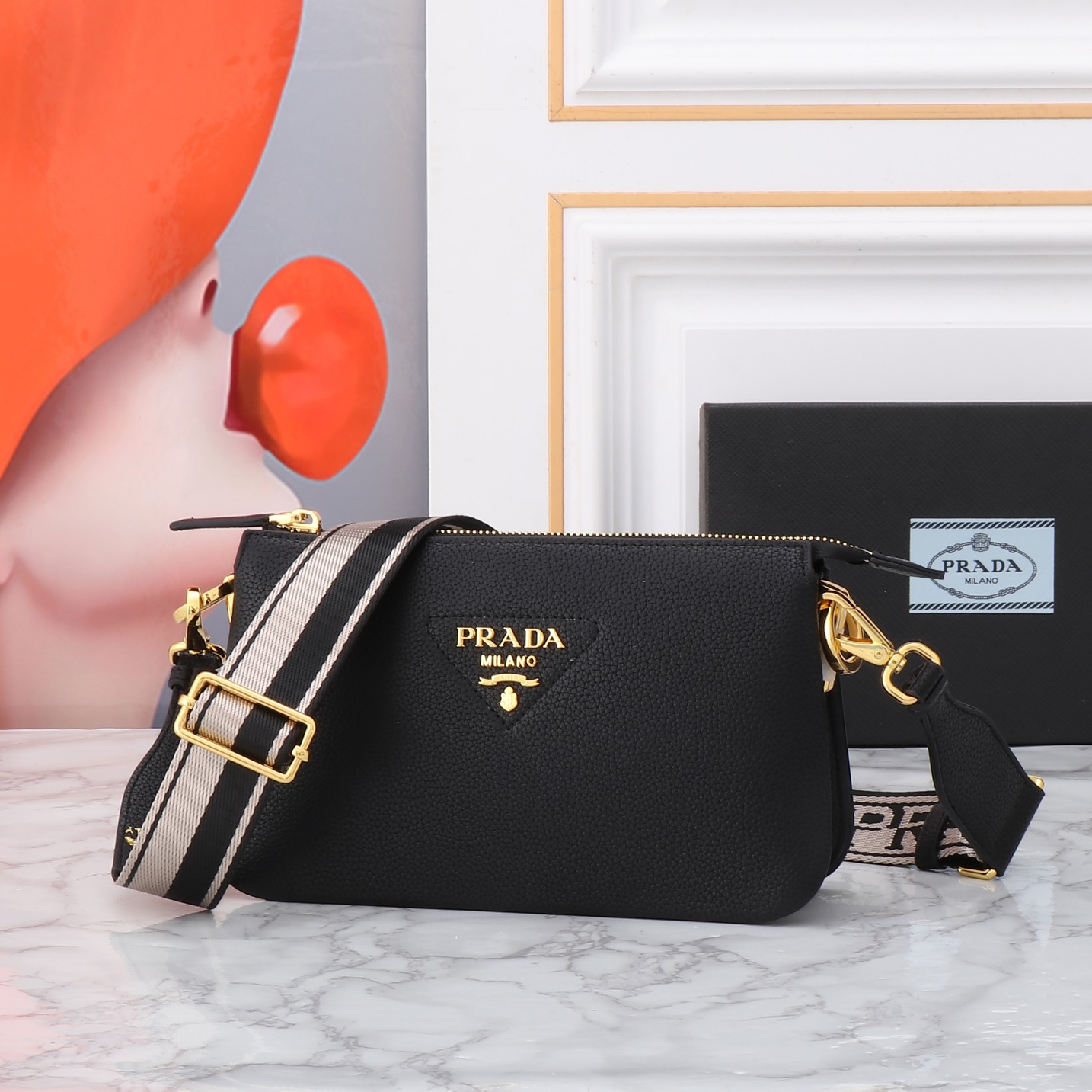 【PRADA】23*14*6.5CM