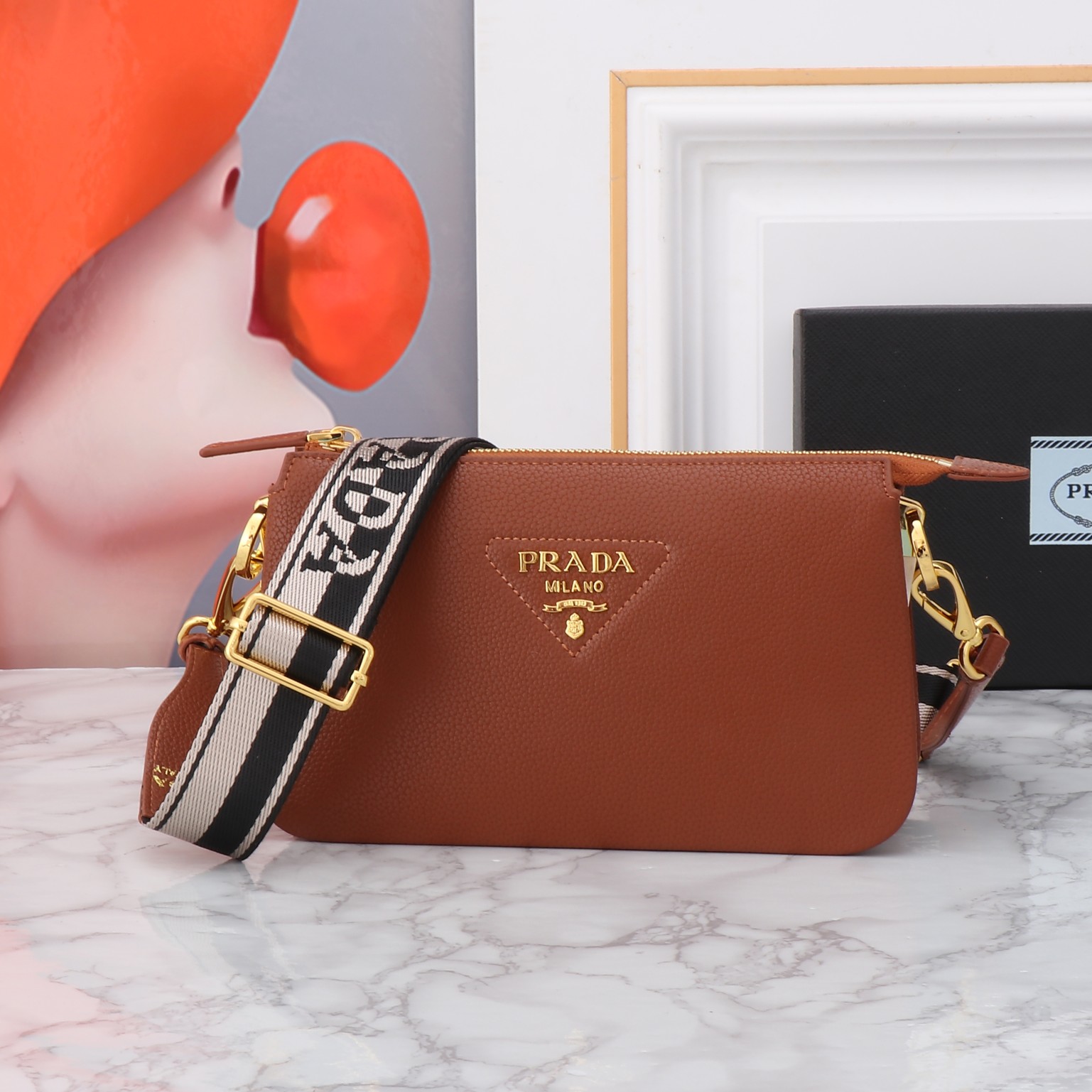 【PRADA】23*14*6.5CM
