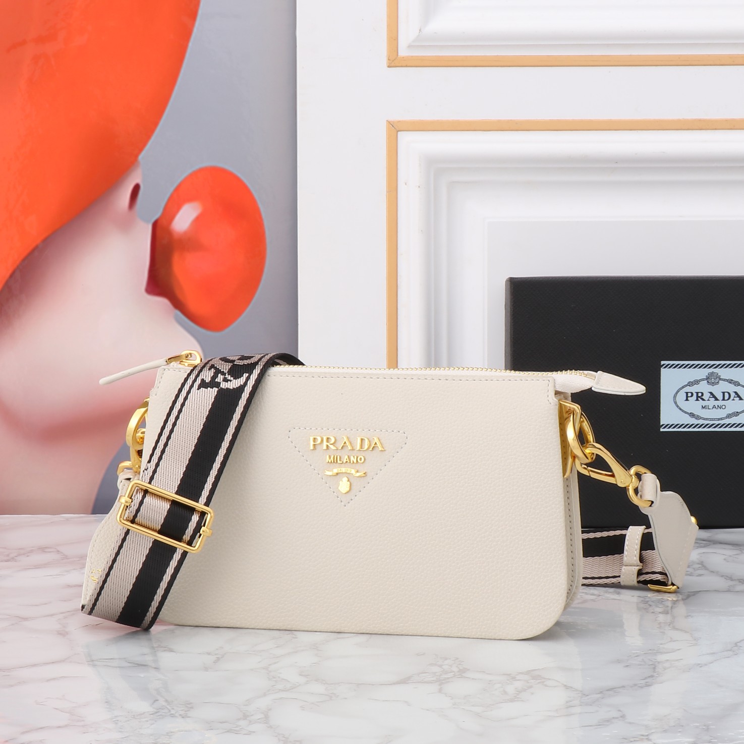 【PRADA】23*14*6.5CM