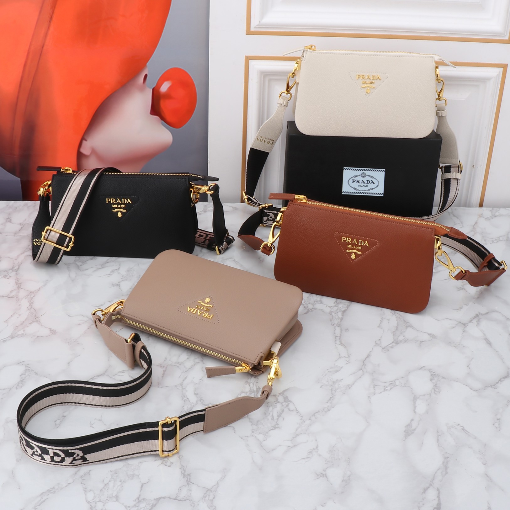 【PRADA】23*14*6.5CM