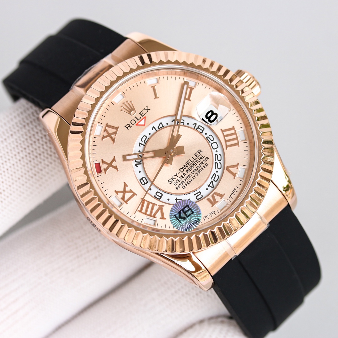 【12-15日にお届け】Rolex メンズ 腕時計 スカイドゥエラー  42MM 2色