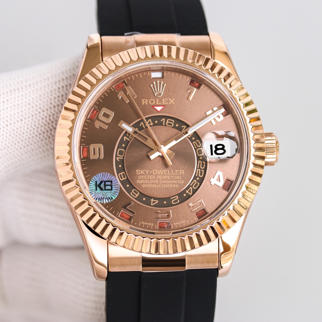 【12-15日にお届け】Rolex メンズ 腕時計 スカイドゥエラー  42MM 2色