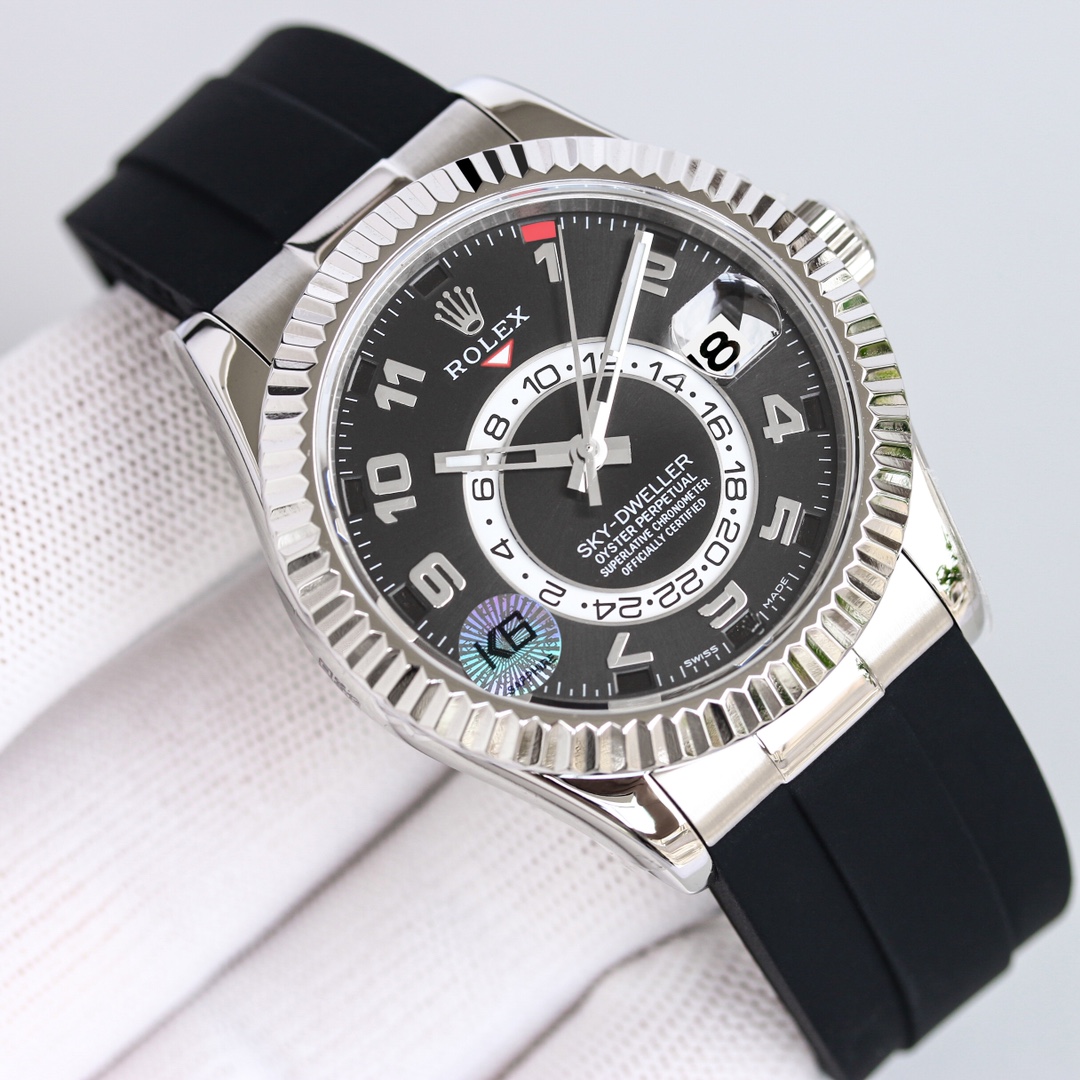 【12-15日にお届け】Rolex メンズ 腕時計 スカイドゥエラー  42MM  2色