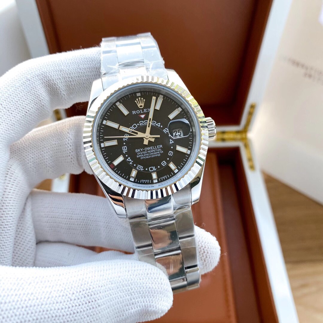 【12-15日にお届け】Rolex メンズ 腕時計 スカイドゥエラー  42MM 5色