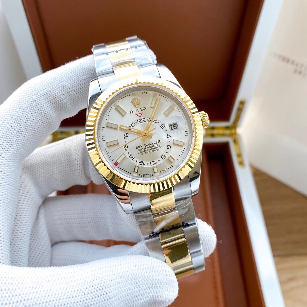 【12-15日にお届け】Rolex メンズ 腕時計 スカイドゥエラー  42MM 5色
