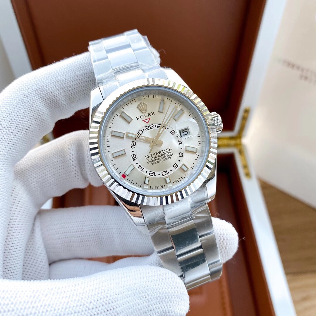 【12-15日にお届け】Rolex メンズ 腕時計 スカイドゥエラー  42MM 5色