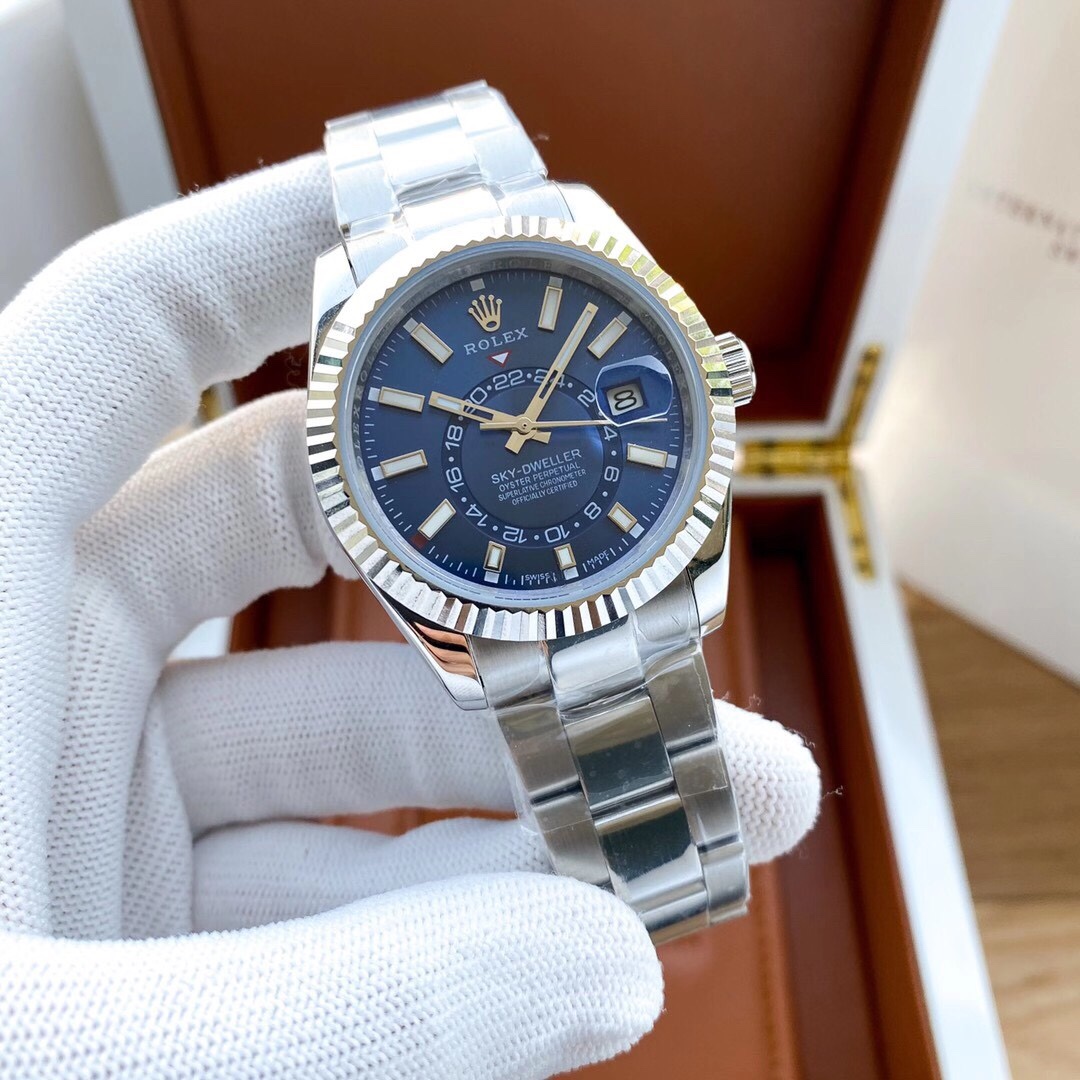 【12-15日にお届け】Rolex メンズ 腕時計 スカイドゥエラー  42MM 5色