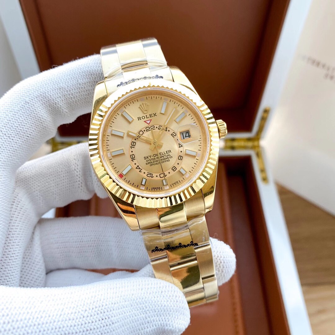 【12-15日にお届け】Rolex メンズ 腕時計 スカイドゥエラー  42MM 5色