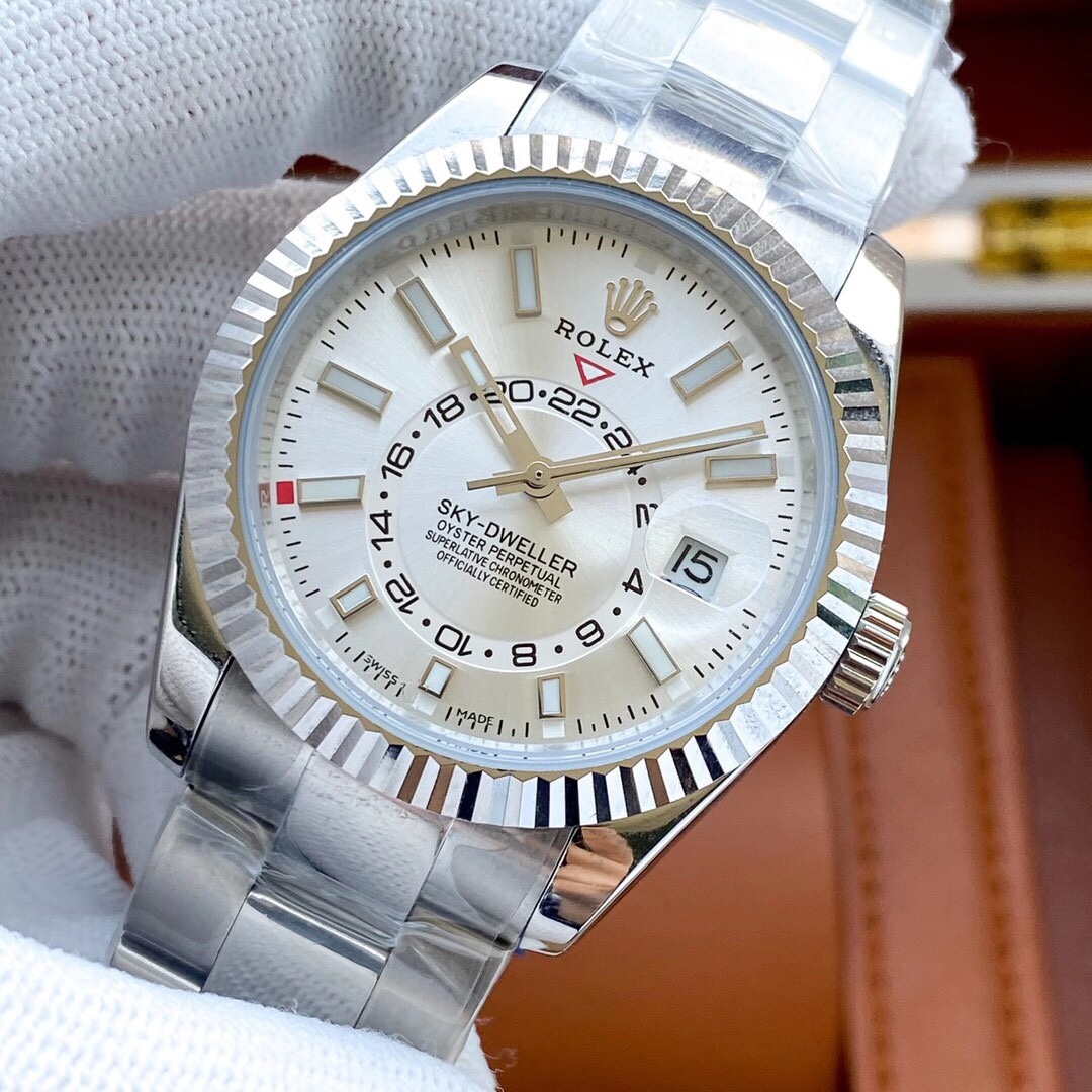 【12-15日にお届け】Rolex メンズ 腕時計 スカイドゥエラー  42MM 5色