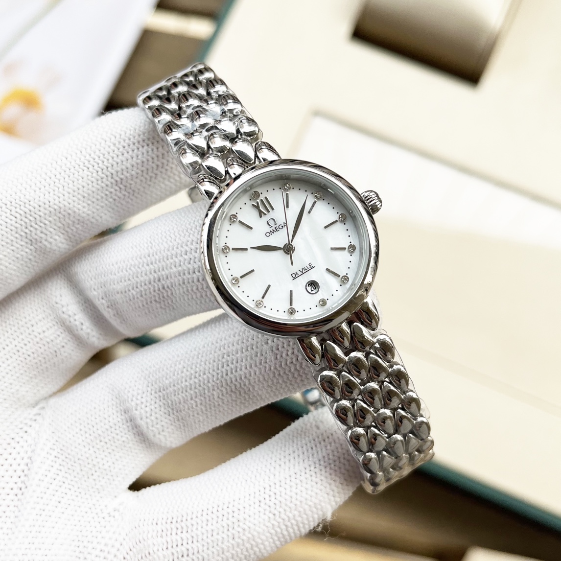 【15-20日間の輸送時間】【OMEGA】レディース  27mm