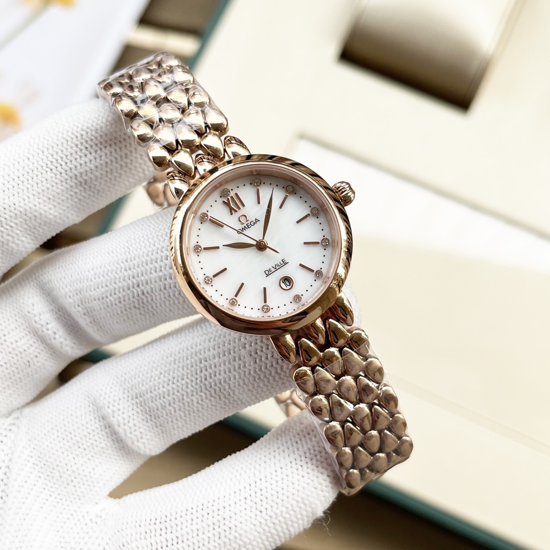 【15-20日間の輸送時間】【OMEGA】レディース  27mm