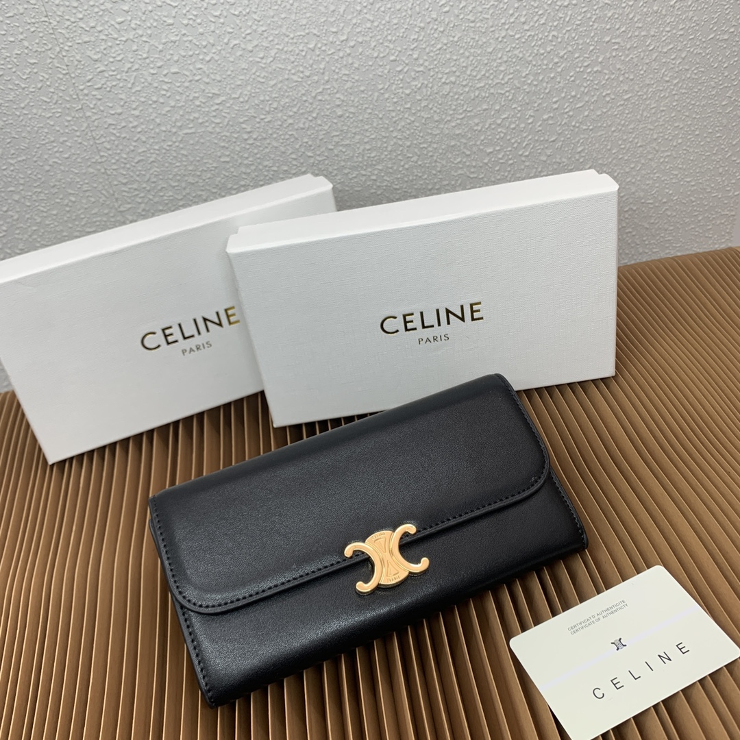 【CELINE】TRIOMPHE CANVAS 19*10*3CM