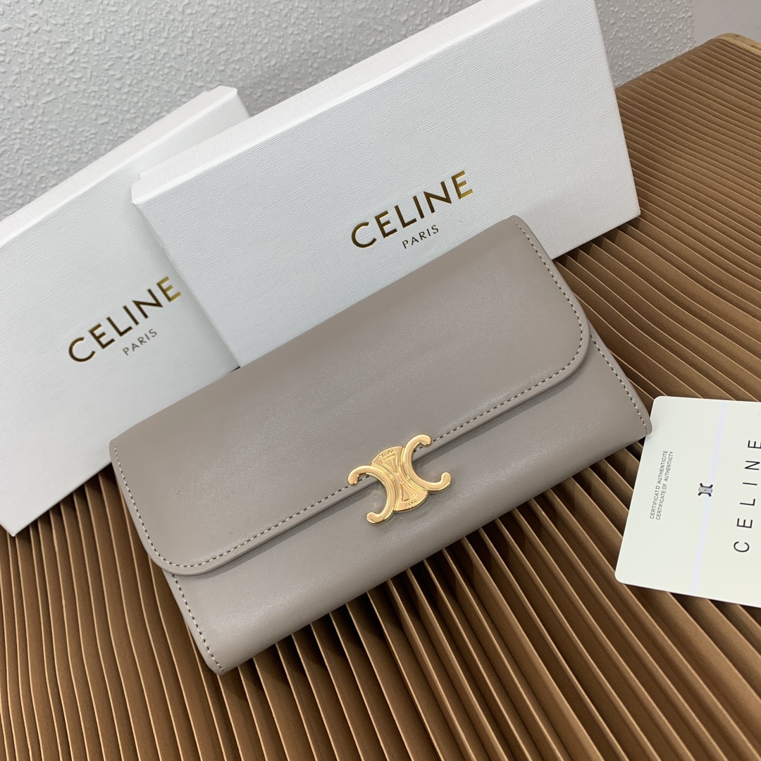 【CELINE】TRIOMPHE CANVAS 19*10*3CM