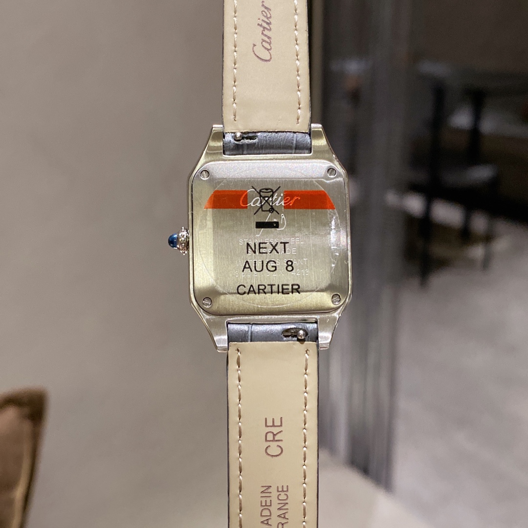 【15-20日間の輸送時間】【CARTIER】SANTOS 28mm×33mm
