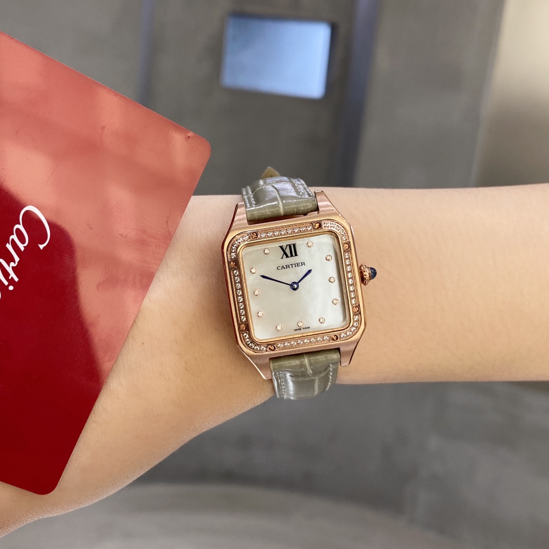 【15-20日間の輸送時間】【CARTIER】SANTOS 28mm×38mm