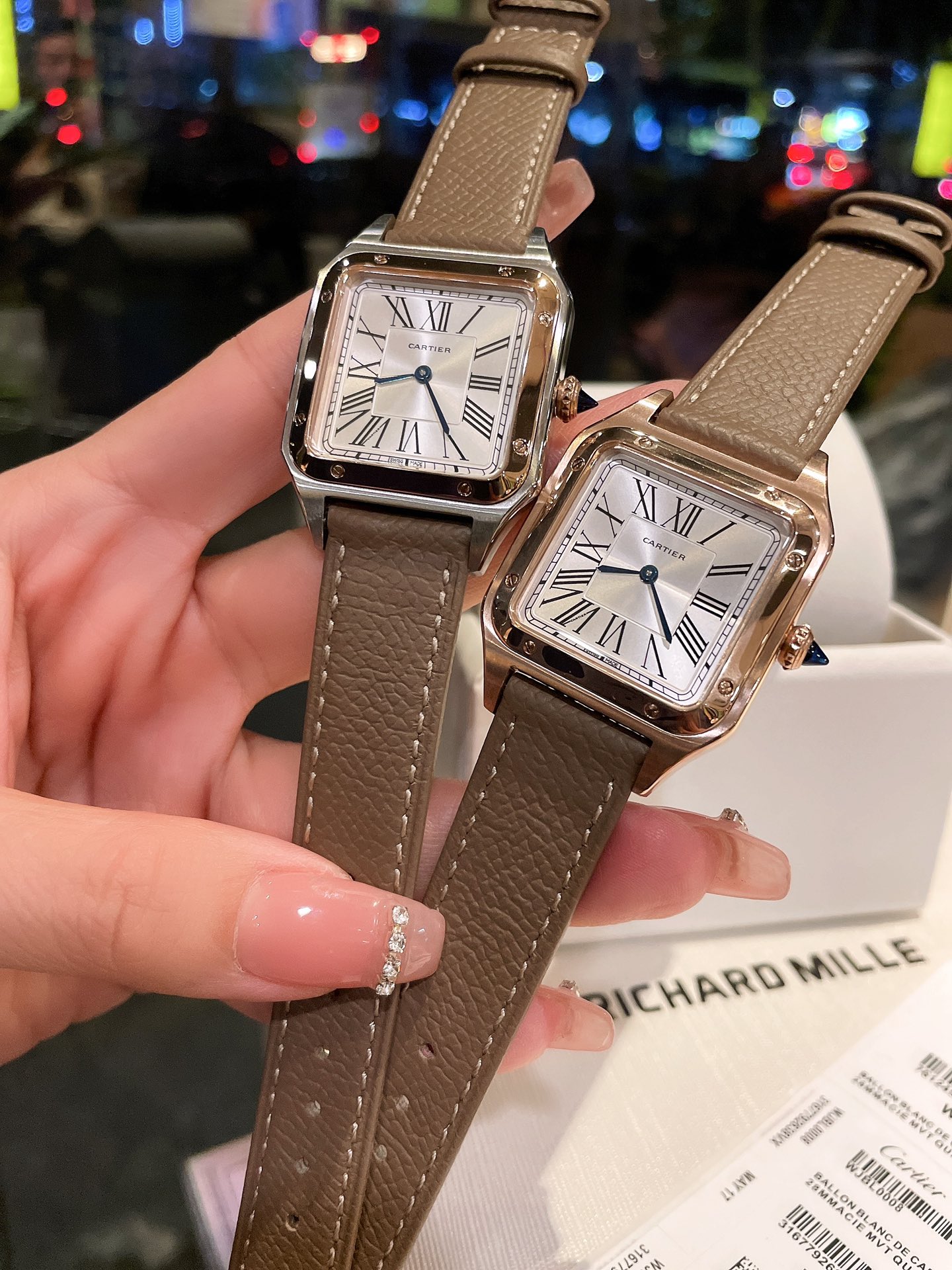 【15-20日間の輸送時間】【CARTIER】SANTOS 28mm×38mm