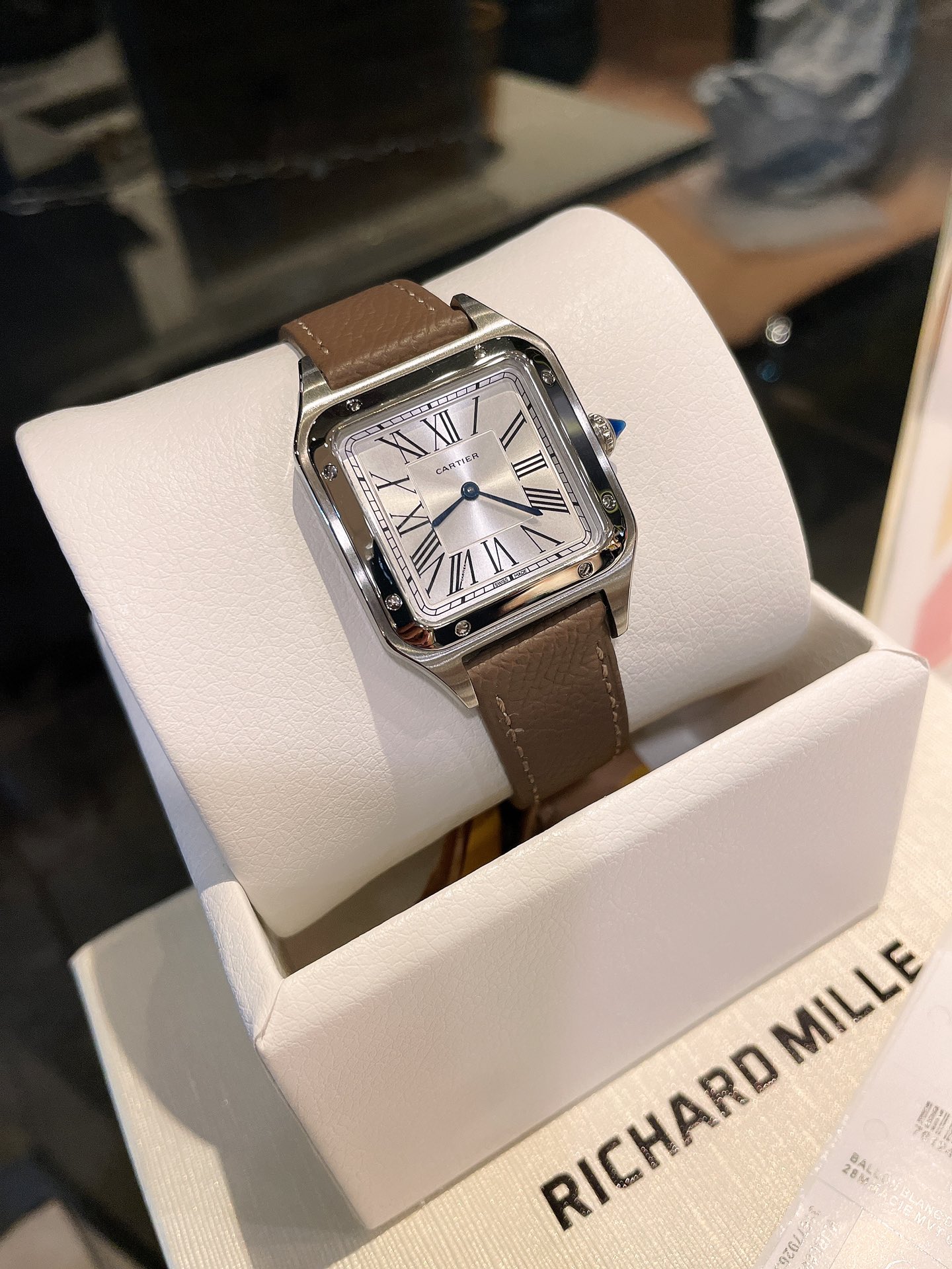 【15-20日間の輸送時間】【CARTIER】SANTOS 28mm×38mm