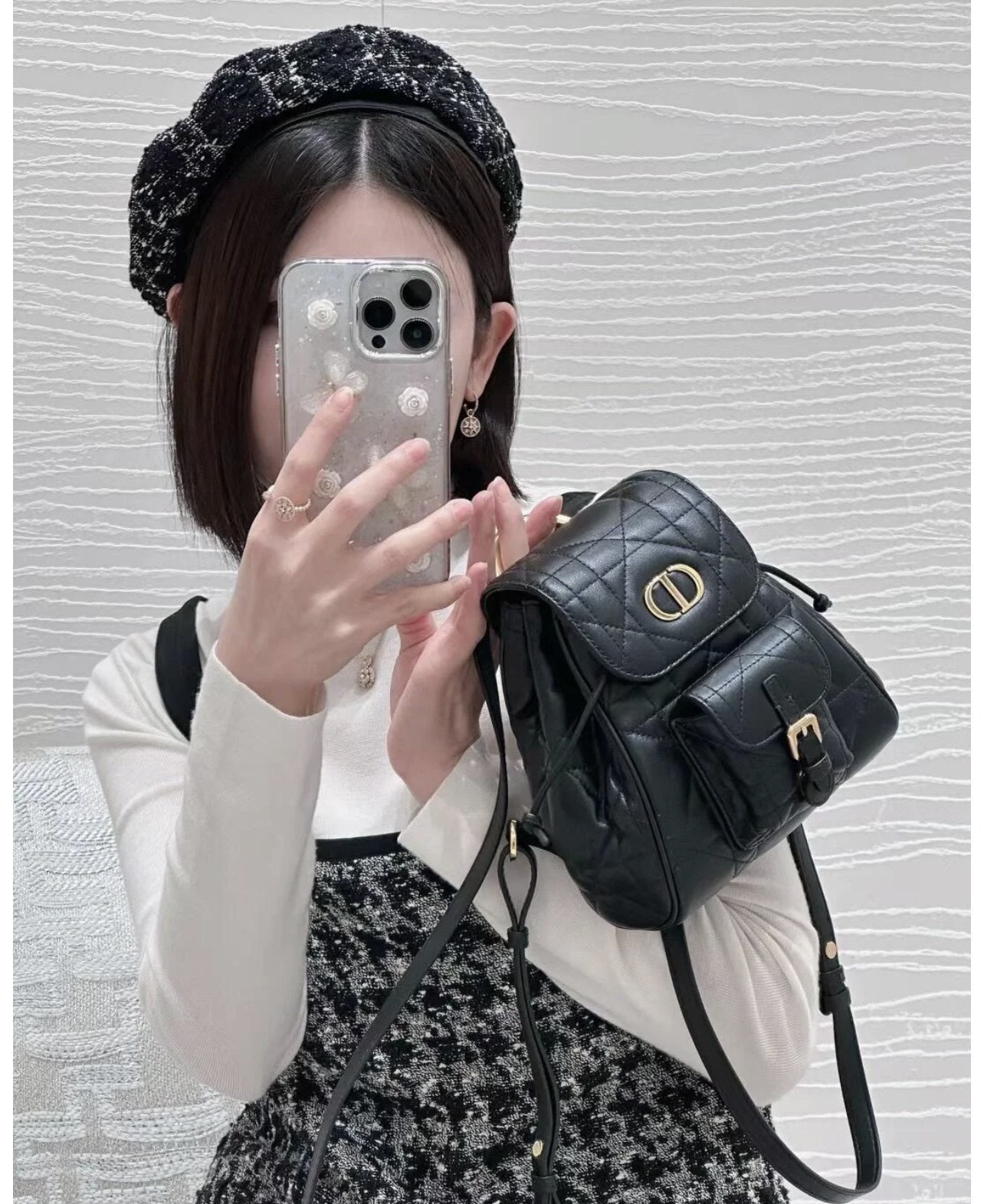 【DIOR 】Caro 19.5 x18.5x8.5CM