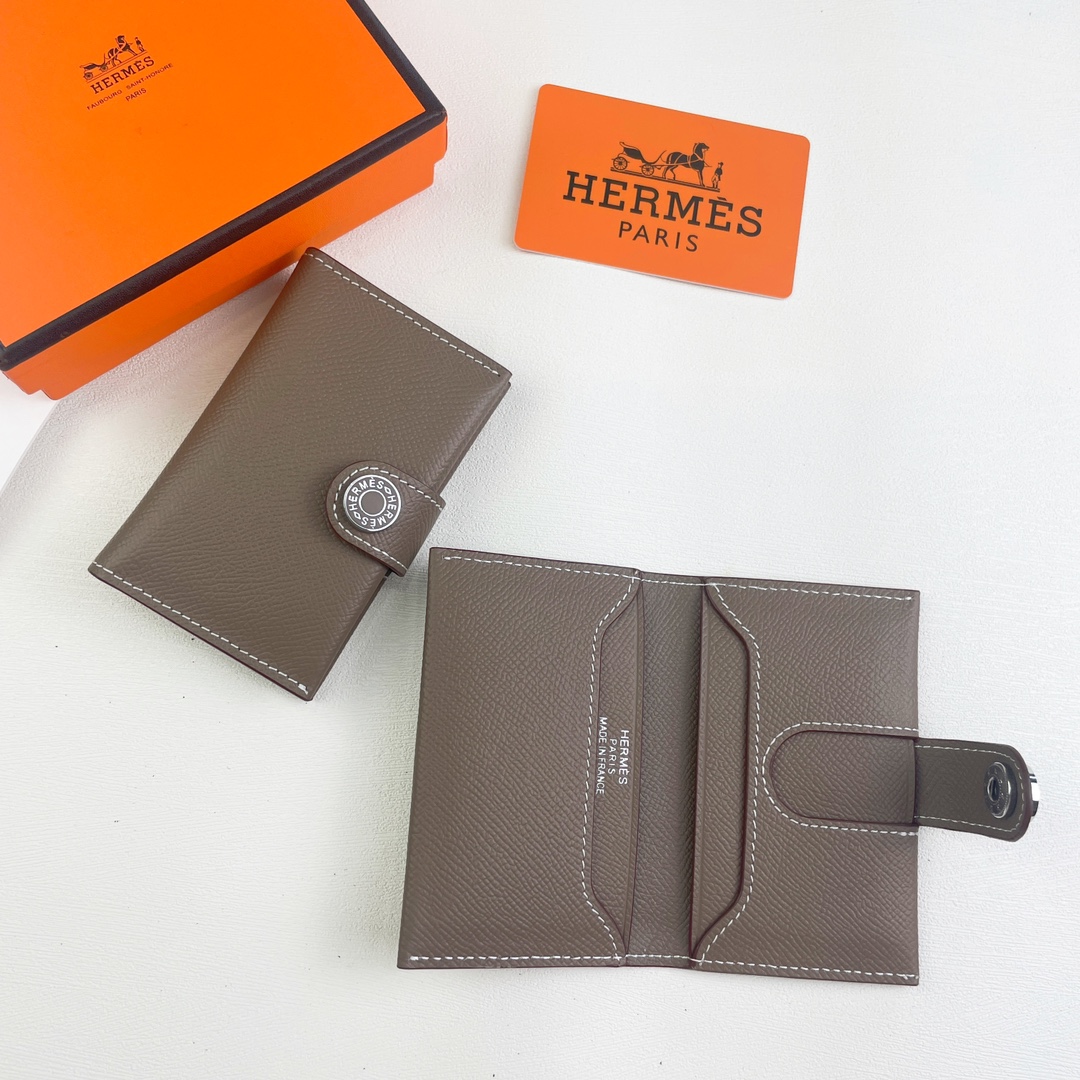 【Hermes 】Evercolor 10.5 x 7 x 2CM