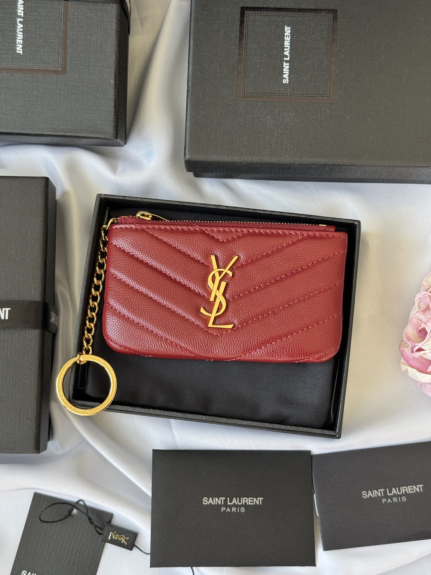 【Yves Saint laurent】高品質の 13x7.5x2cm