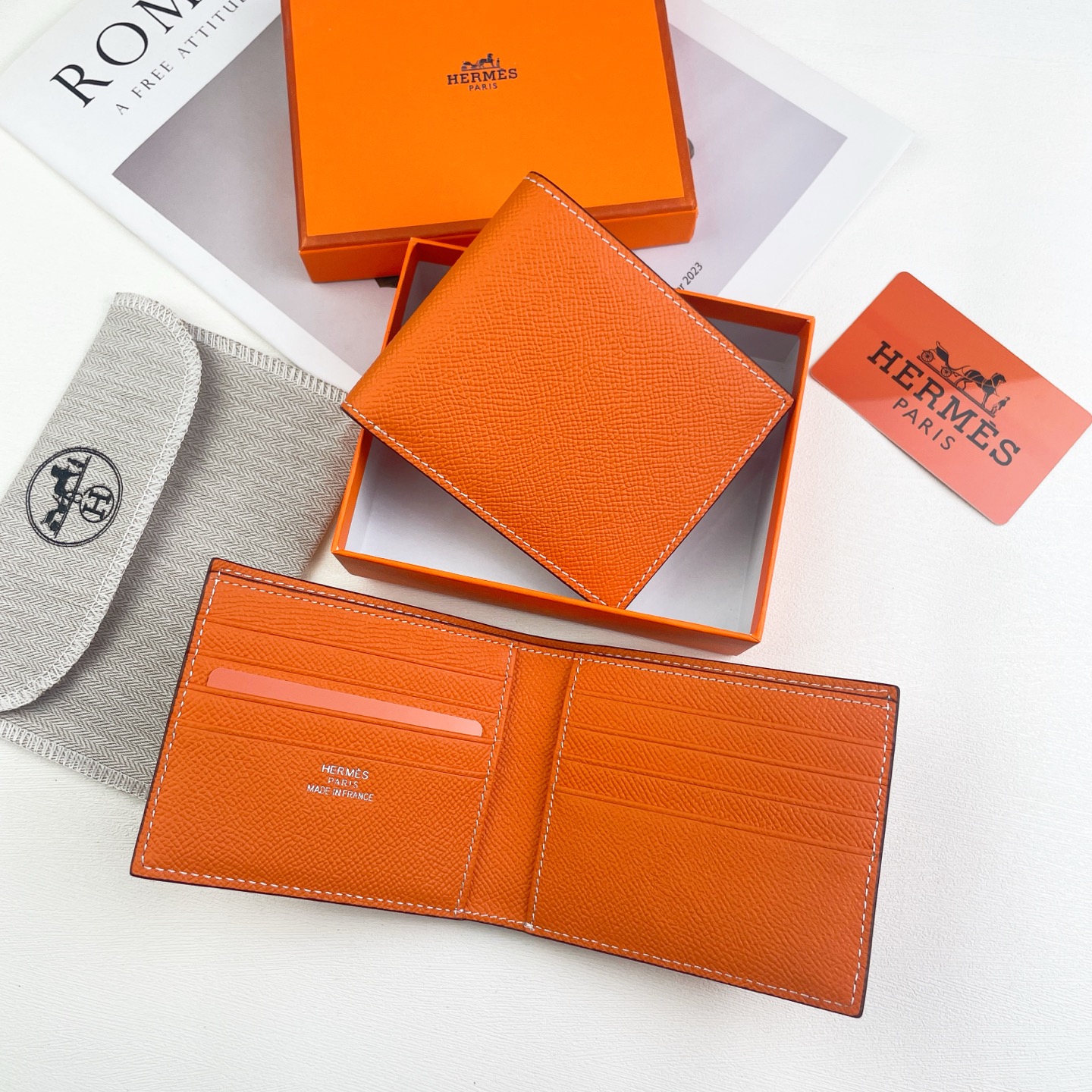 【Hermes 】11 x 9.2 x 2.2CM