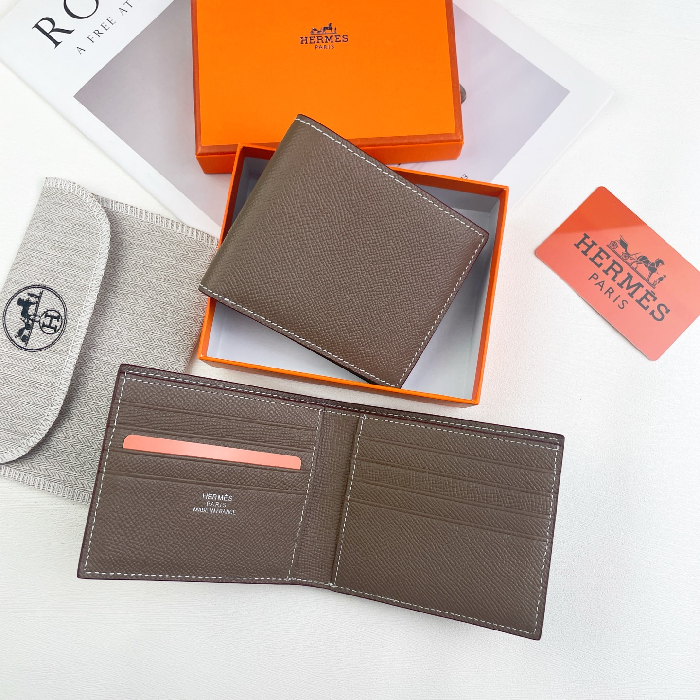 【Hermes 】11 x 9.2 x 2.2CM