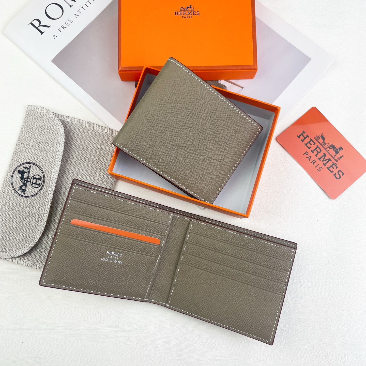 【Hermes 】11 x 9.2 x 2.2CM