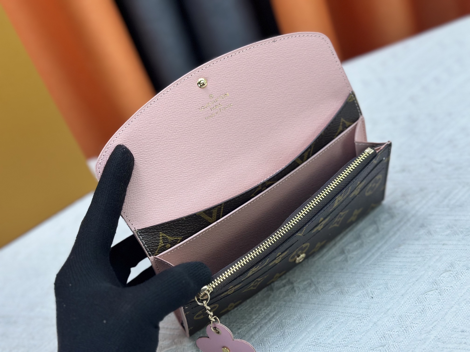 【LOUIS VUITTON】Emilie 19.0 x 10.0 x 2.0 cm