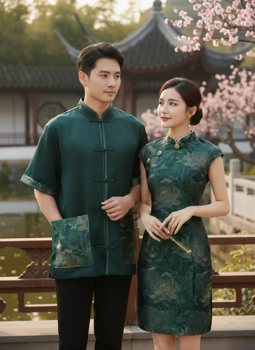 【预购PRE-ORDER】【烟岚浅梦】LBP 独家新年系列 国风侧边小开叉设计唐装上衣 (T90625)