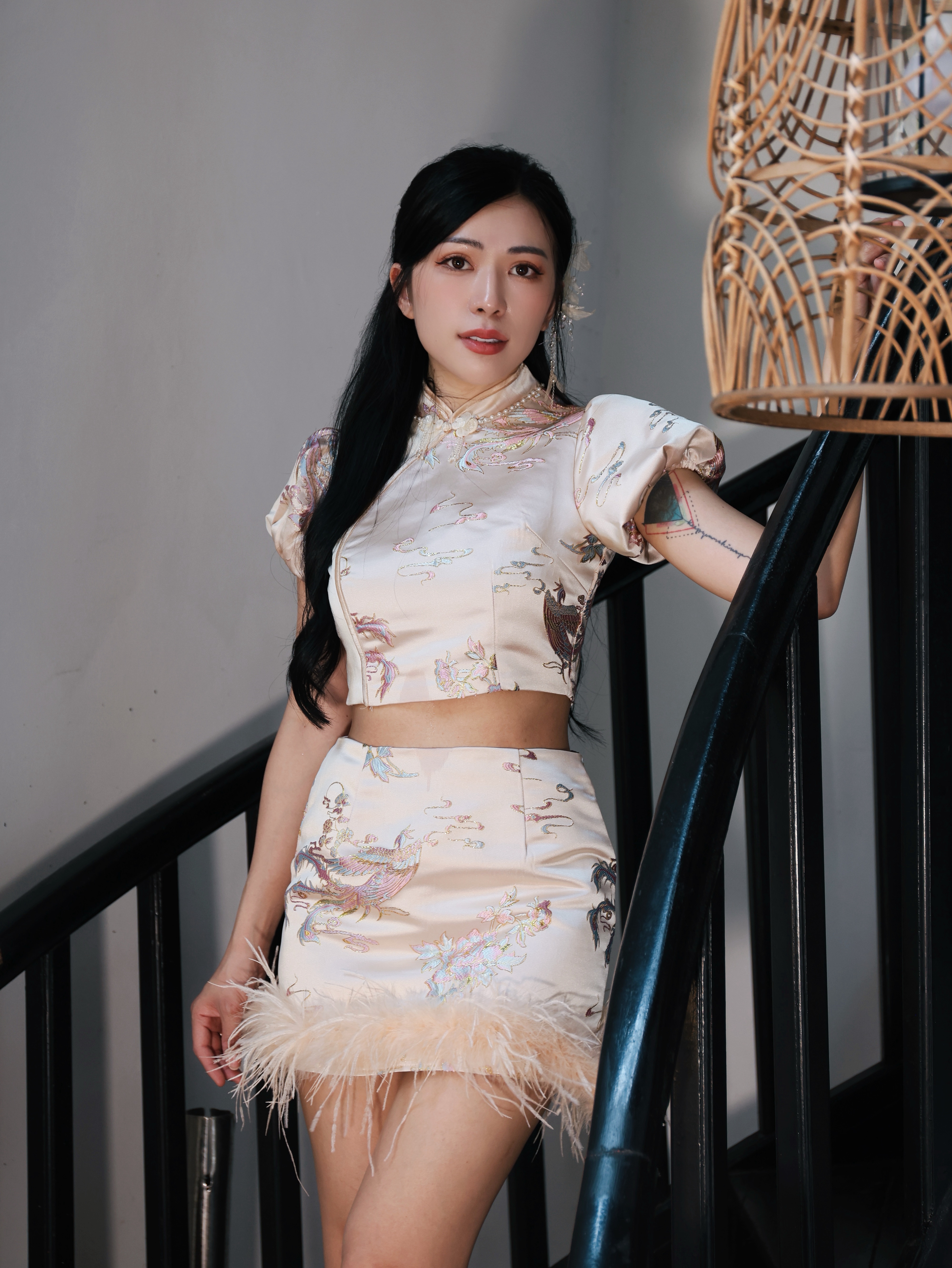 【LBP亲子系列-妈妈款】独特改良版旗袍两件套 （T90618）