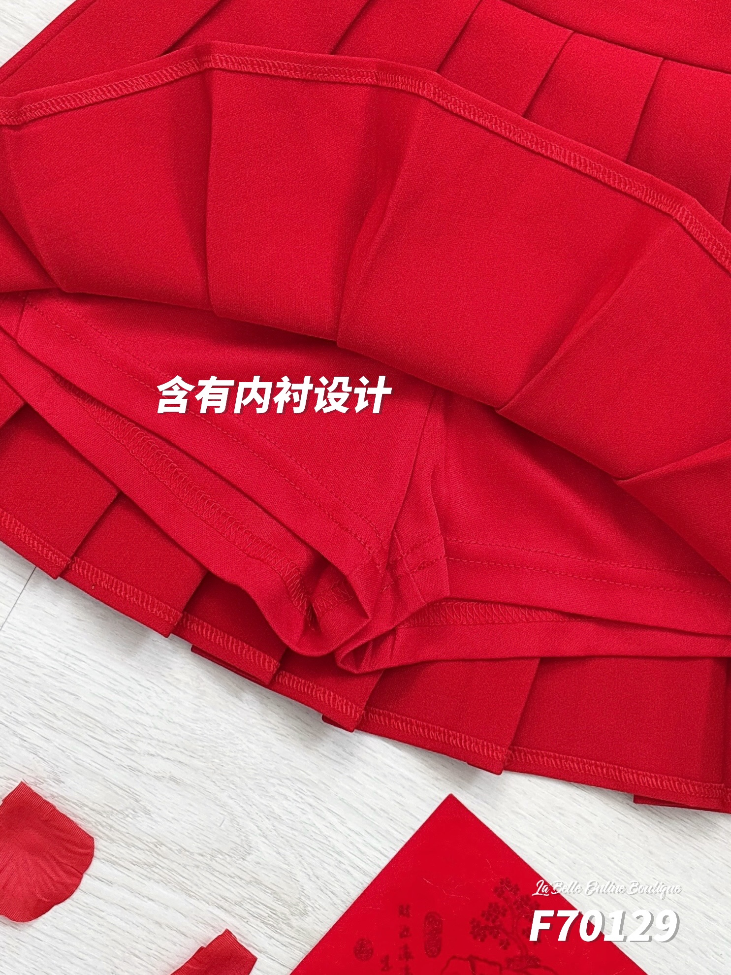 【LBP亲子系列-红运当头】简约改良版旗袍两件套【女童款】(F70129)-La'Belle Fashion Boutique Sdn Bhd