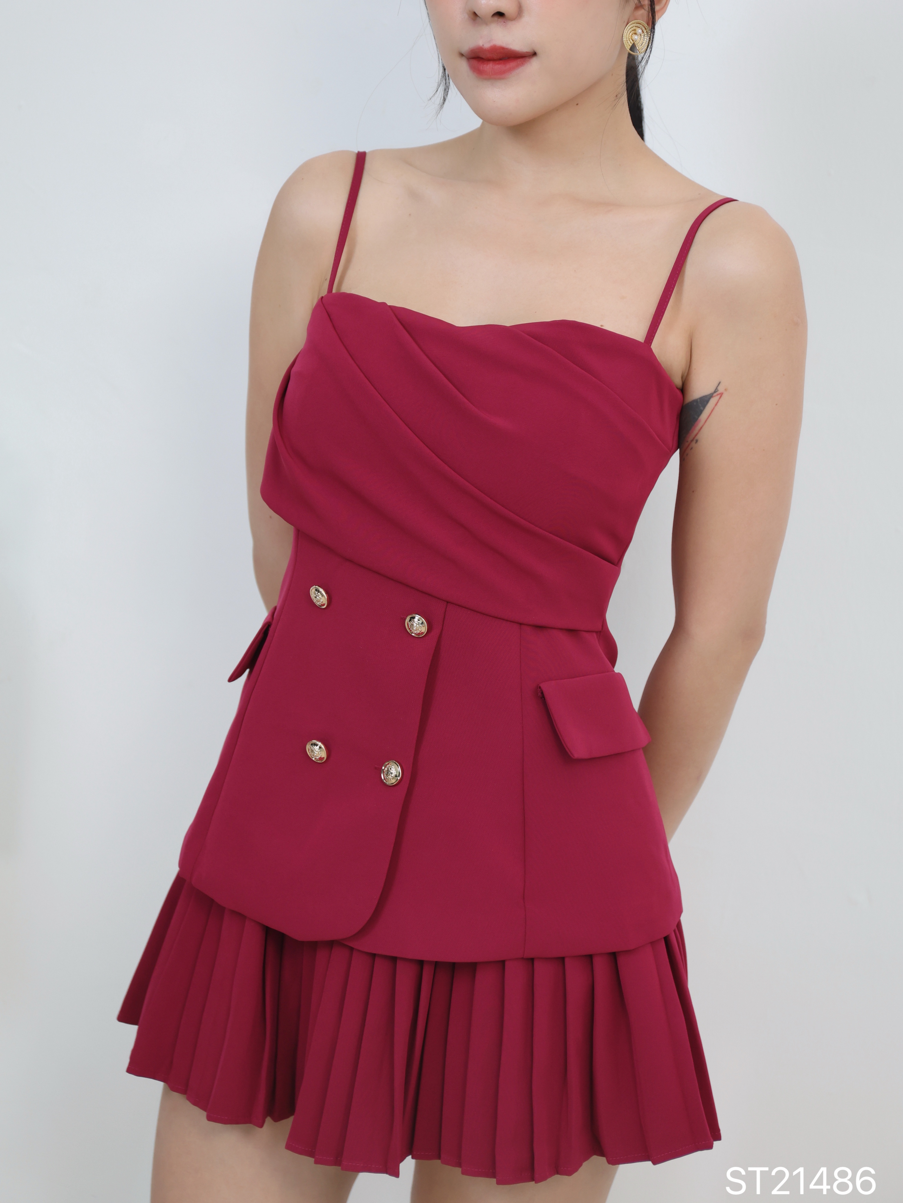 【LBP独家】时尚百搭A字高腰裙 (ST21486)