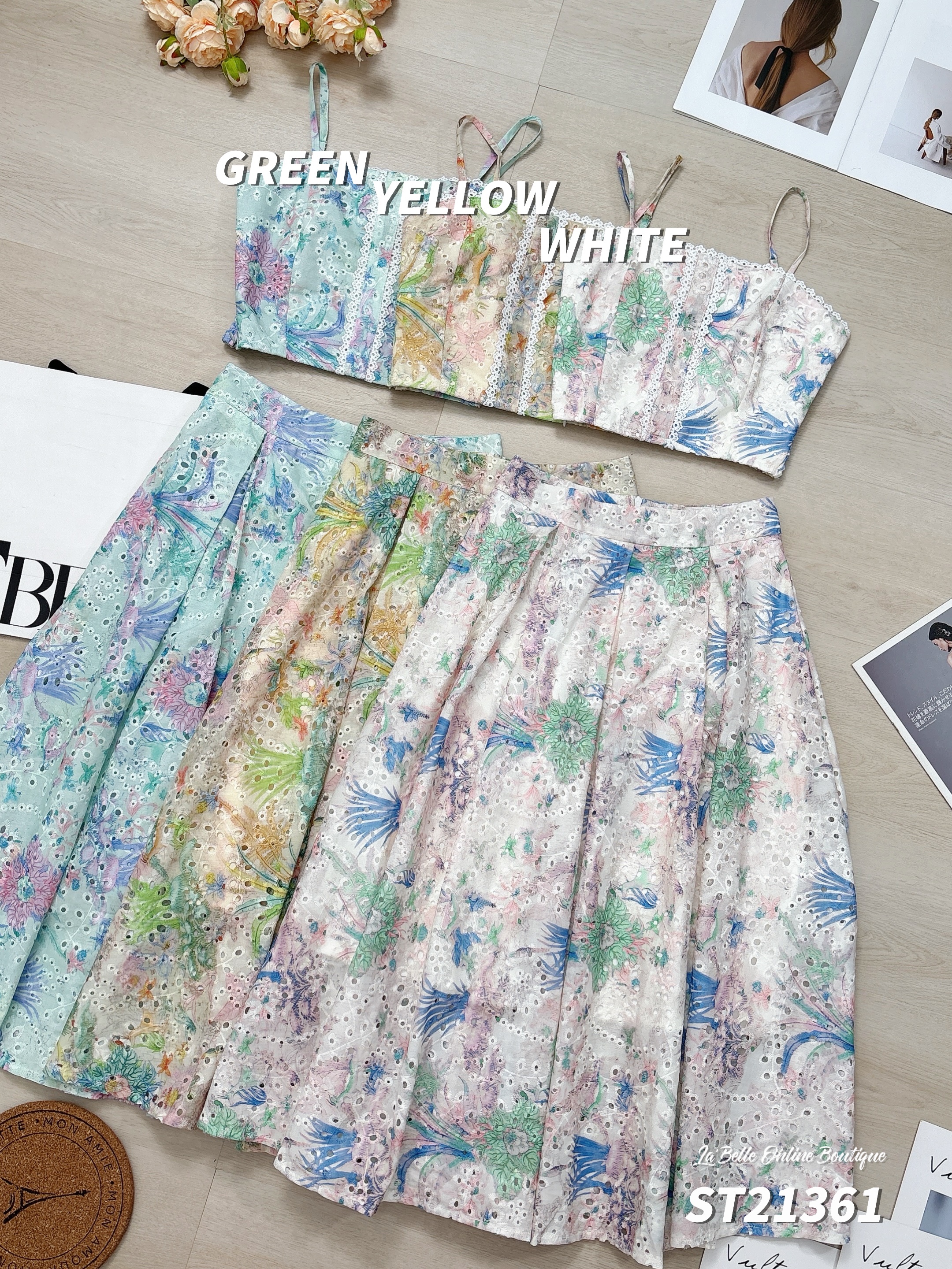 度假风通花设计两件套 (ST21361)