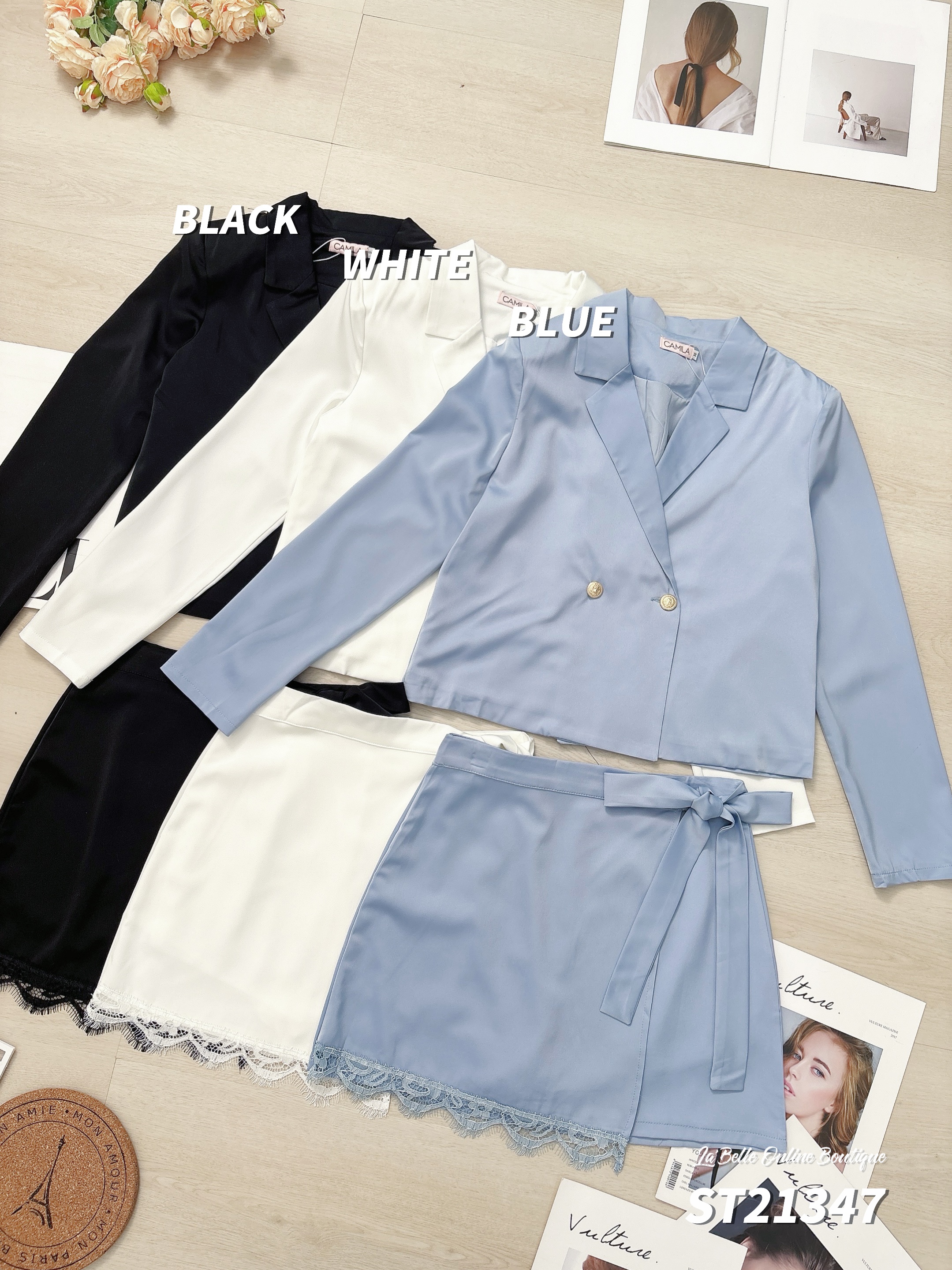 高级感御姐风两件套 (ST21347)