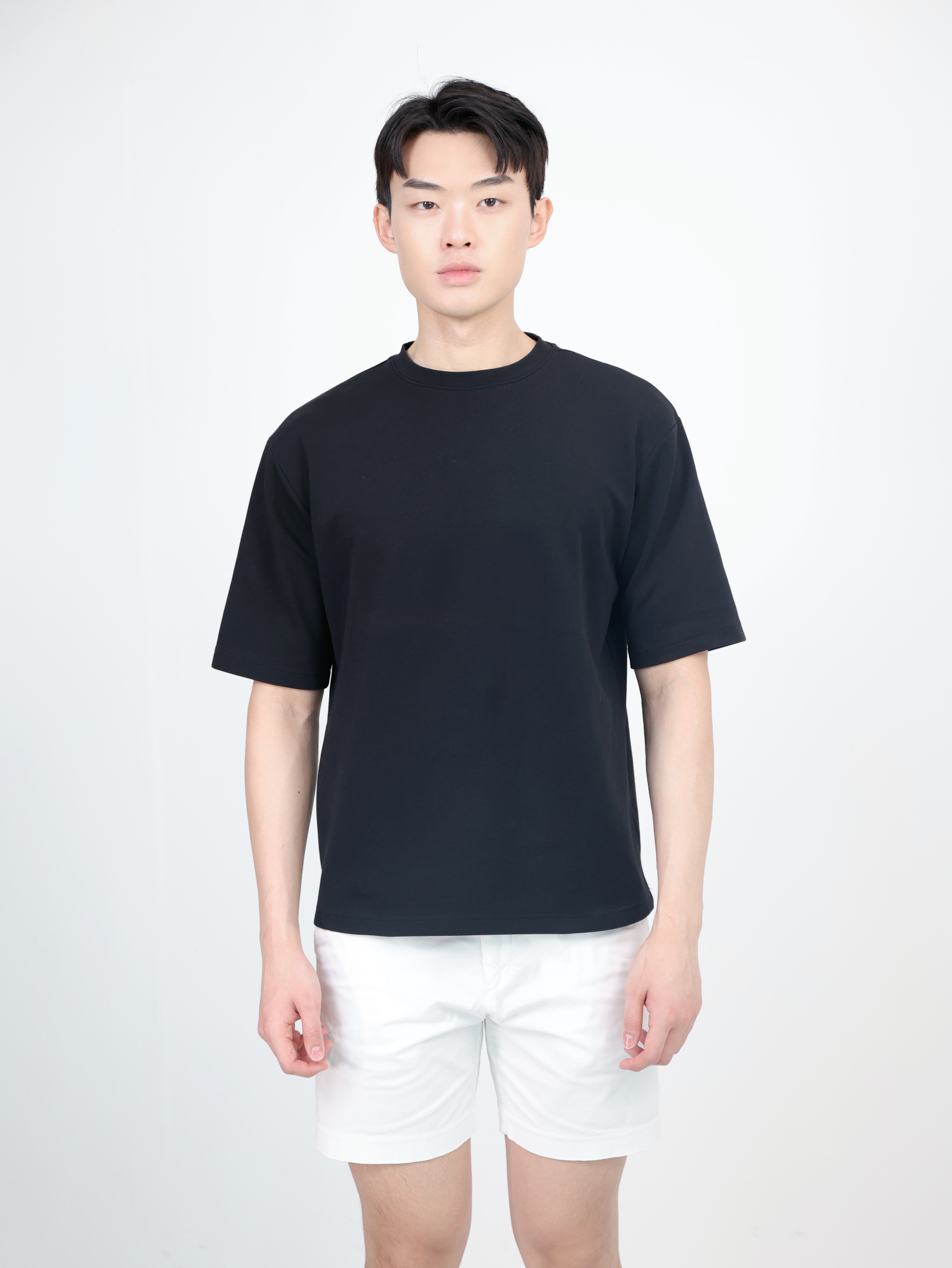 【STICKMEN】舒适圆领宽松OverSize上衣（SM100101 BLACK）