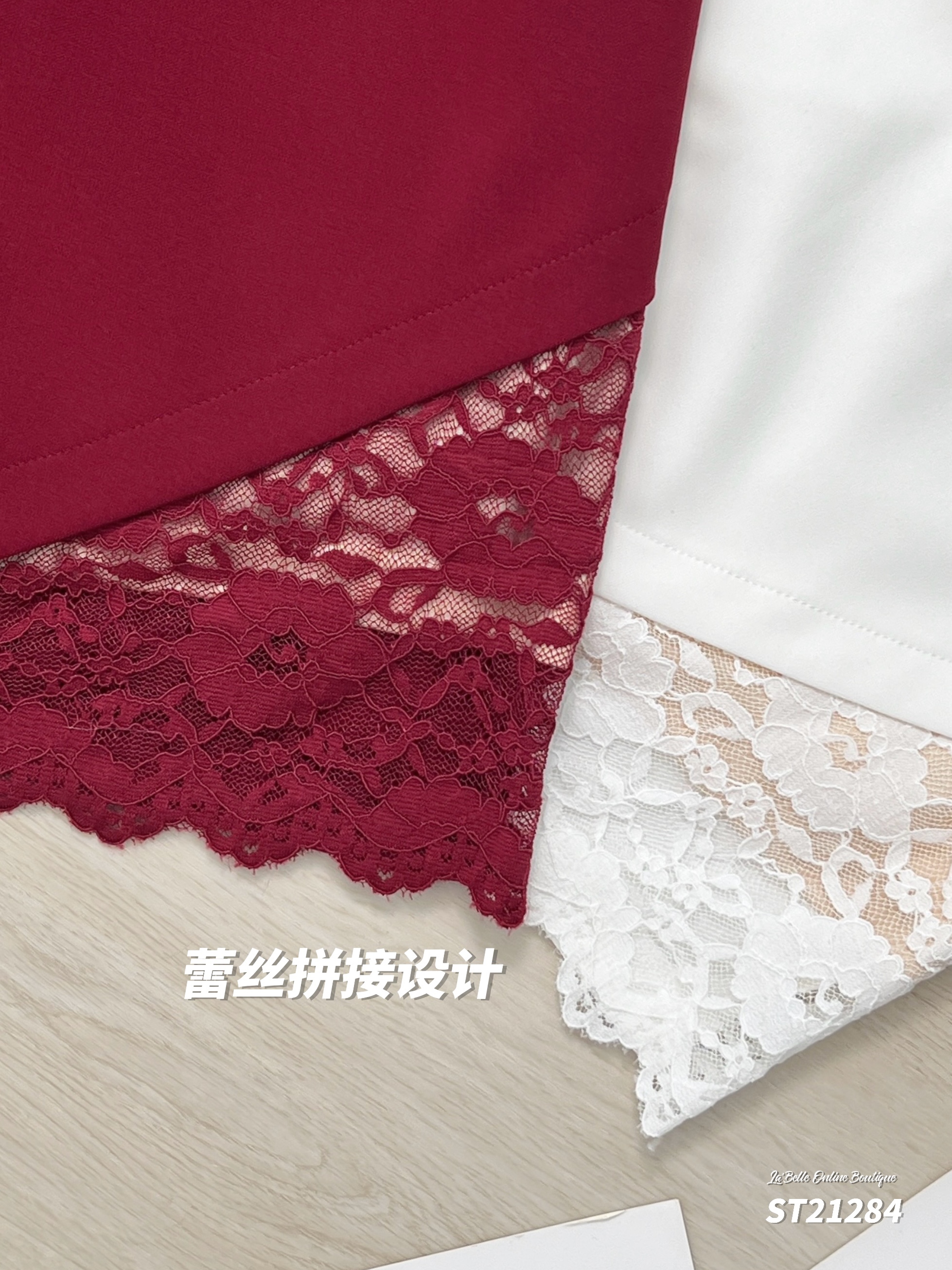 【LBP独家】 时尚高级感不规则设计包臀裤裙 (ST21284) -特价-La'Belle Fashion Boutique Sdn Bhd